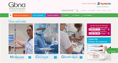 Desktop Screenshot of gbna-polycliniques.com