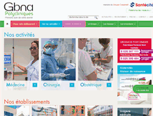 Tablet Screenshot of gbna-polycliniques.com